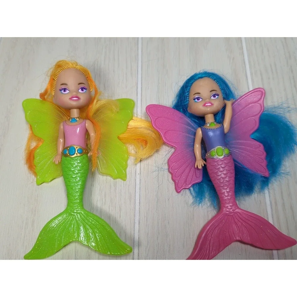 Swimways‎ Fairy Tails Mermaid dolls pink blue green w/ combs water toys